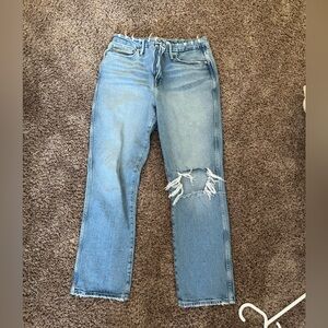 Distressed Light Blue Women's Jeans
